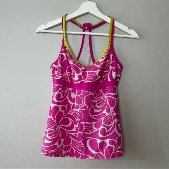 Athleta Pink Tankini with Reversible Bottoms - Picture 1 of 16